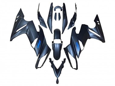 Best 2009-2011 Kawasaki Ninja 650 EX650 Motorcycle Fairings - Matte Black Blue UK