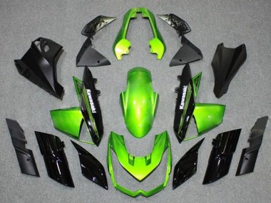 Best 2010-2013 Kawasaki Z1000 Motorcycle Fairings - Green Black UK
