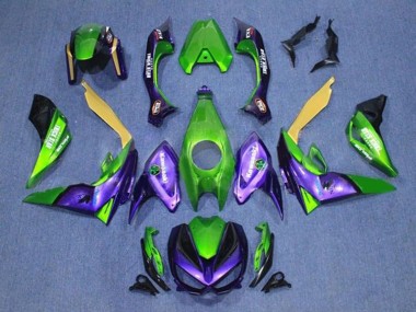 Best 2014-2019 Kawasaki Z1000 Motorcycle Fairings - Green Yellow Purple Black UK