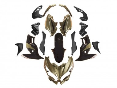 Best 2015-2021 Kawasaki Versys 650 Motorcycle Fairings - Gold Black UK