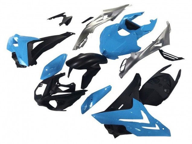 2014-2016 BMW S1000R Motorcycle Fairings - Blue Silver Matte Black UK