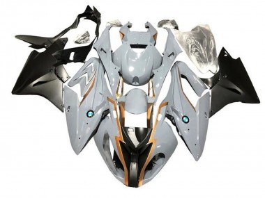 Best 2015-2016 BMW S1000RR Motorcycle Fairings - Nardo Grey Gold Matte Black UK