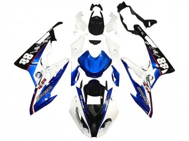 Best 2017-2018 BMW S1000RR Motorcycle Fairings - White Blue Black UK