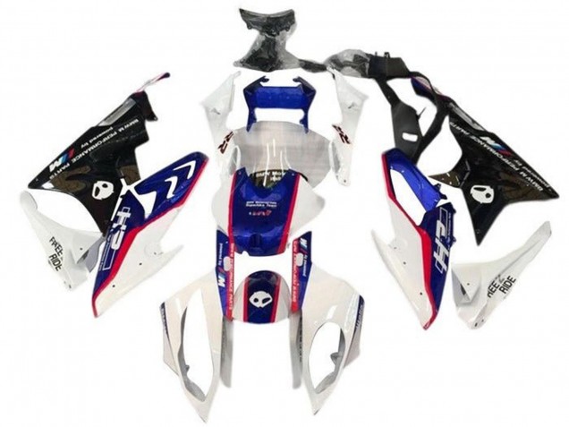 2017-2018 BMW S1000RR Motorcycle Fairing Kits - White Blue Red Glossy Black UK
