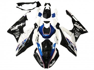 Best 2017-2018 BMW S1000RR Motorcycle Fairings - White Blue Glossy Black HP UK