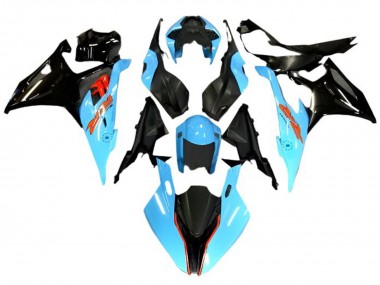 Best 2019-2022 BMW S1000RR Motorcycle Fairings - Light Blue Black Red UK
