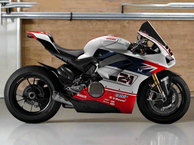 2018-2019 Ducati Panigale V4 V4S Motorcycle Fairings - Silver Red Black UK