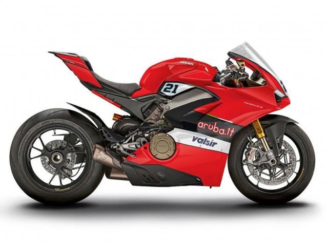 2018-2019 Ducati Panigale V4 V4S Motorcycle Fairings - Red Black White Valsir UK