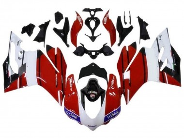 Best 2015-2020 Ducati 959/1299 Motorcycle Fairings - White Red Blue Glossy Black Unibat Flex-Box UK