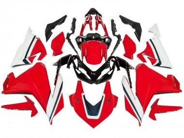 Best 2019-2021 Honda CBR500R Motorcycle Fairings - Red White Black Stripe UK