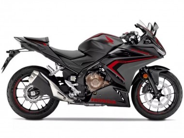 Best 2019-2021 Honda CBR500R Motorcycle Fairings - Matte Black Red Black UK