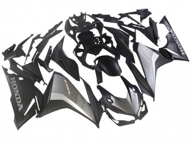 Best 2019-2021 Honda CBR500R Motorcycle Fairings - Silver Matte Black UK