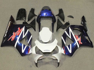 Best 2002-2003 Honda CBR900RR 954 Motorcycle Fairings - Blue White Glossy Black UK