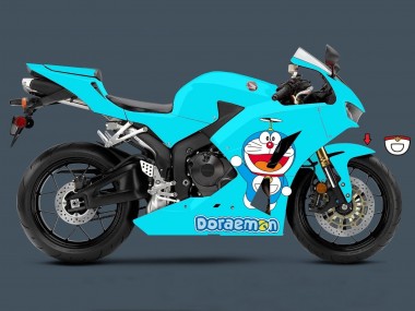 Best 2013-2023 Honda CBR600RR Motorcycle Fairings - Light Blue Doraemon UK