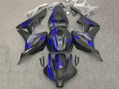Best 2007-2008 Honda CBR600RR Motorcycle Fairings - Blue Matte Black Repsol UK