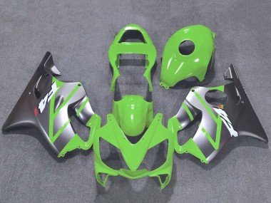 Best 2001-2003 Honda CBR600 F4i Motorcycle Fairings - Silver Green UK