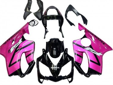 Best 2001-2003 Honda CBR600 F4i Motorcycle Fairing - Pink Glossy Black Stripe UK