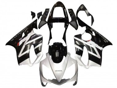 Best 2001-2003 Honda CBR600 F4i Motorcycle Fairings - Silver Glossy Black UK
