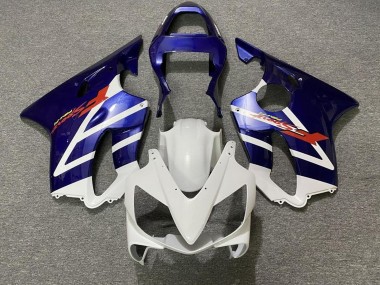 Best 2001-2003 Honda CBR600 F4i Motorcycle Fairings - White Blue Stripe UK