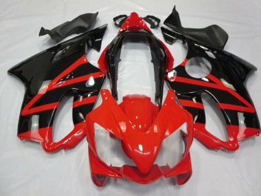 Best 2004-2007 Honda CBR600 F4i Motorcycle Fairings - Red Glossy Black UK