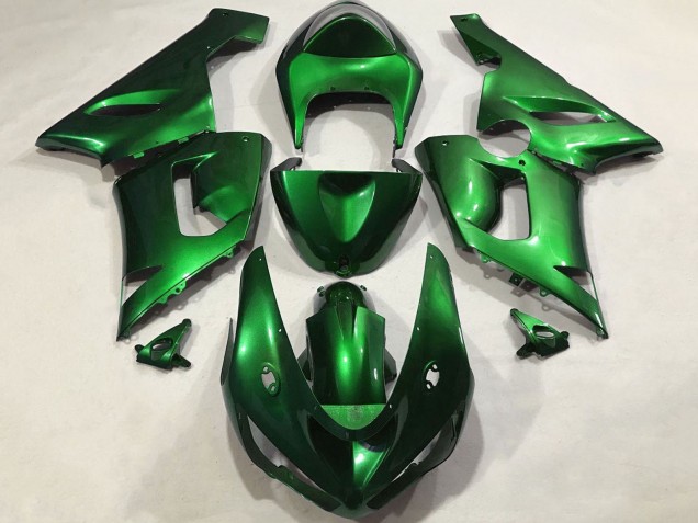 2005-2006 Kawasaki ZX6R Motorcycle Fairings - Candy Green UK