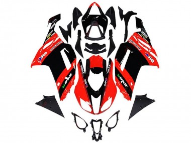 Best 2013-2018 Kawasaki ZX6R Motorcycle Fairings - Red Black Elf UK