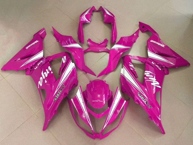 2013-2018 Kawasaki ZX6R Motorcycle Fairings - Pink White UK