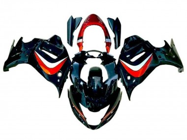 Best 2008-2013 Suzuki GSX650F Motorcycle Fairings - Black Candy Orange Silver UK