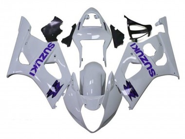 Best 2003-2004 Suzuki GSXR 1000 Motorcycle Fairings - White Purple UK