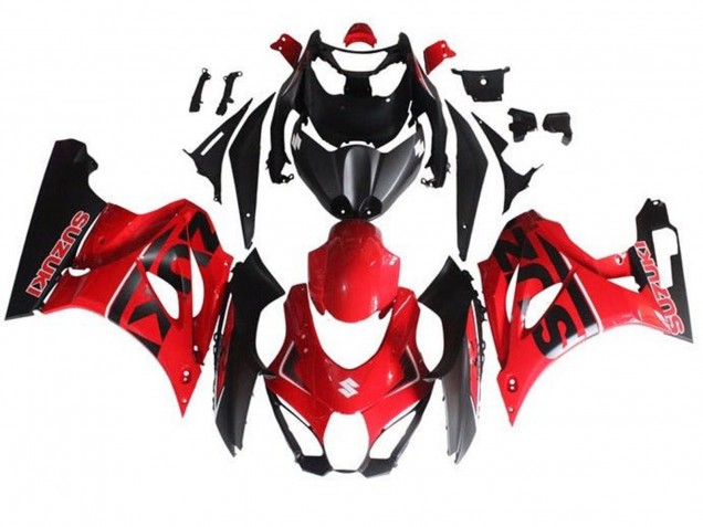 2017-2024 Suzuki GSXR1000 Motorcycle Fairing - Red Black UK