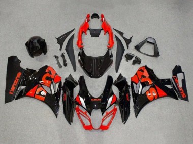Best 2017-2024 Suzuki GSXR1000 Motorcycle Fairings - Black Red Silver UK