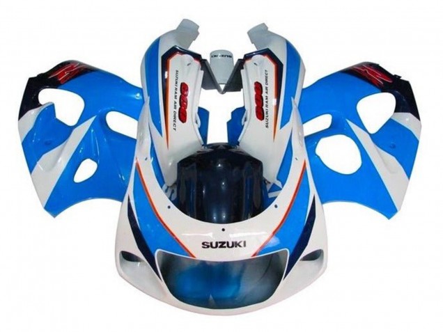 1996-2000 Suzuki GSXR 600 / GSXR 750 Motorcycle Fairings - Blue White Red UK