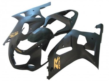 Best 2001-2003 Suzuki GSXR 600 / GSXR 750 Motorcycle Fairings - Matte Black Gold UK