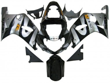 Best 2001-2003 Suzuki GSXR 600 / GSXR 750 Motorcycle Fairings - Silver Black Yellow UK