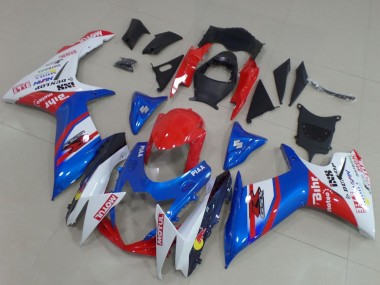 Best 2011-2024 Suzuki GSXR 600 / GSXR 750 Motorcycle Fairings - Blue Red White UK