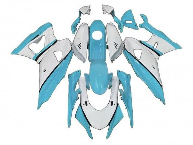 Best 2021-2024 Yamaha YZF R7 Motorcycle Fairings - Blue Turquoise White UK