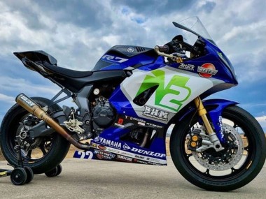 Best 2021-2024 Yamaha YZF R7 Motorcycle Fairings - Blue N2 UK