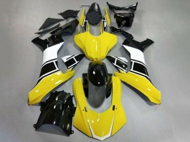 Best 2015-2019 Yamaha YZF 1000 R1 Motorcycle Fairing - Yellow White Black UK