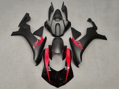 Best 2015-2019 Yamaha YZF 1000 R1 Motorcycle Fairings - Matte Black Glossy Black Red UK