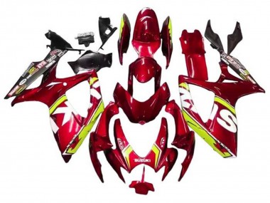 Best 2006-2007 Suzuki GSXR 600 / GSXR 750 Motorcycle Fairings - Red Yellow White Black UK