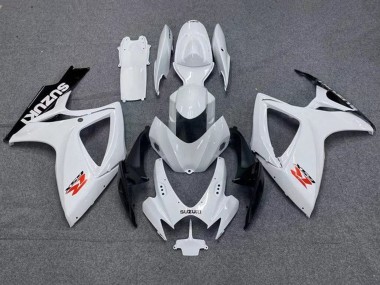Best 2006-2007 Suzuki GSXR 600 / GSXR 750 Motorcycle Fairings - White Black Red UK