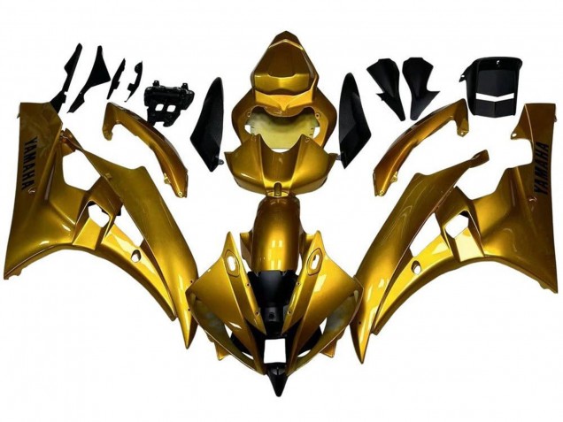 2006-2007 Yamaha YZF R6 Motorcycle Fairings - Gold UK