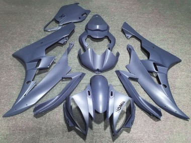 Best 2006-2007 Yamaha YZF R6 Motorcycle Fairings - Matte Silver Blue UK