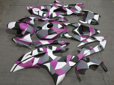 Best 2008-2016 Yamaha YZF R6 Motorcycle Fairings - White Pink Grey Black Camouflage UK
