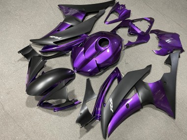 Best 2008-2016 Yamaha YZF R6 Motorcycle Fairing - Purple Matte Black UK