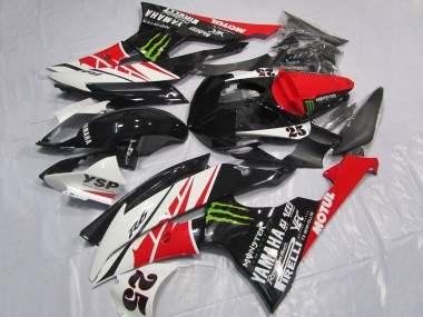 Best 2008-2016 Yamaha YZF R6 Motorcycle Fairings - White Red Glossy Black Green Monster 25 UK