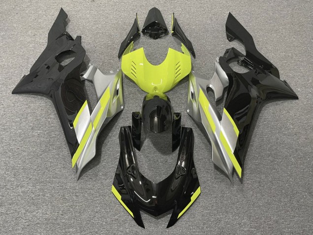 2017-2025 Yamaha YZF R6 Motorcycle Fairings - Grey Neon Yellow Glossy Black UK