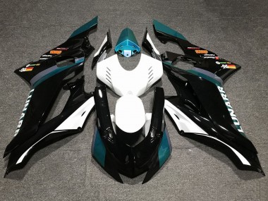Best 2017-2025 Yamaha YZF R6 Motorcycle Fairings - White Teal Blue Glossy Black UK