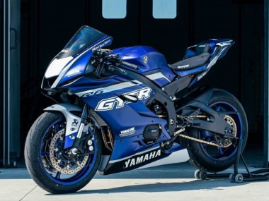 Best 2017-2023 Yamaha YZF R6 Motorcycle Fairings - Blue Silver GYTR UK