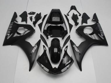 Best 2005 Yamaha YZF R6 Motorcycle Fairings - Glossy Black Matte Black Silver UK